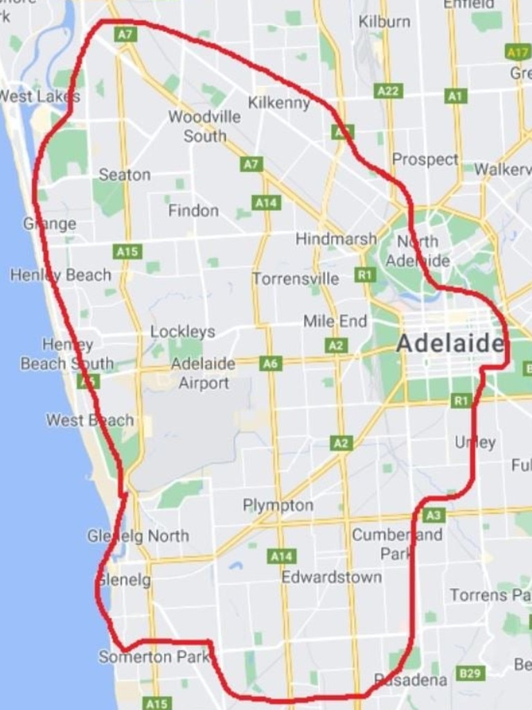 Western Suburbs Adelaide Map