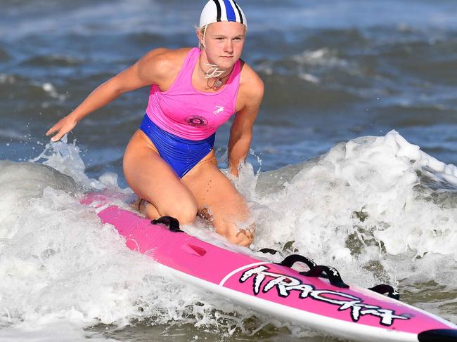 Star nipper Britt Ackerley has turned heads at recent Surf Life Saving competitions and is looking forward to the Queensland Youth Surf Life Saving Championships. Picture: Patrick Woods.