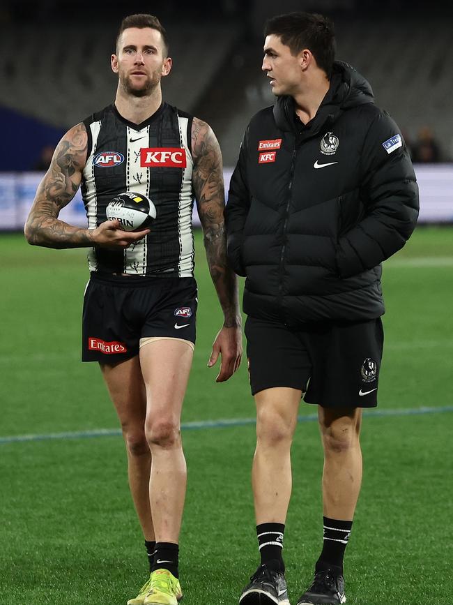 Brayden Maynard (right) will also return from injury.