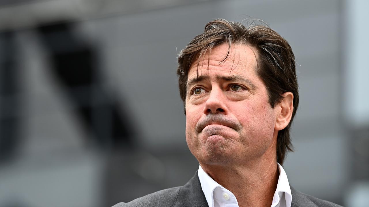 Gillon McLachlan said on Wednesday the league had not cut ties with McCrory. Picture: Quinn Rooney/Getty Images