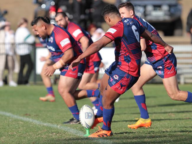 Norwin Latu made a successful return for Collies against Campbelltown City. Picture: Steve Montgomery