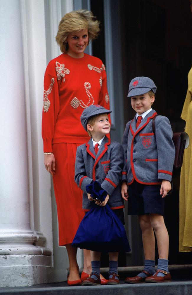 Despite her unhappy marriage Diana was a devoted mother to William and Harry. Picture: Tim Graham