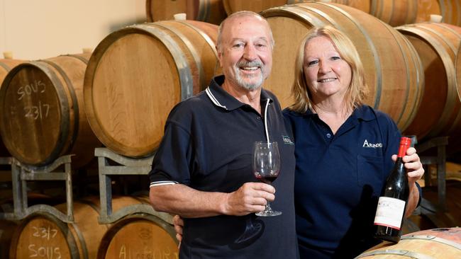 Claude and Sandra Ceccomancini from Arundel Farm Estate. Picture: Kylie Else