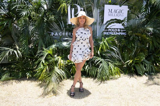 Elsa Pataky at the Magic Millions Showjumping and Polo. Picture by Luke Marsden.