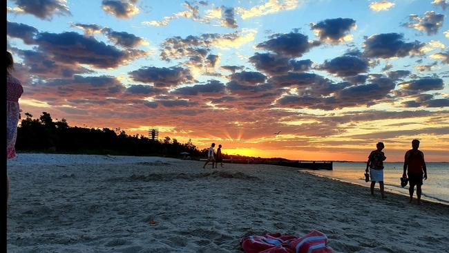 McCrae Beach Saturday night January extremely hot night in 2023. Picture: Fabrizio D’antonio, Coburg.