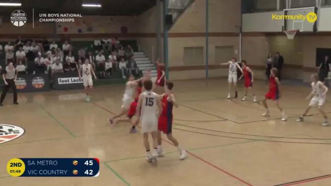 Replay: Basketball Australia Under-16 National Championships Day 9 - SA Metro v Vic Country (Boys Play-Off 5/6th)