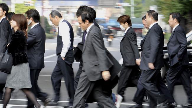 Japan’s economic crash in the ’90s led to a ‘lost decade’. Picture: Yoshikazu Tsuno/AFP