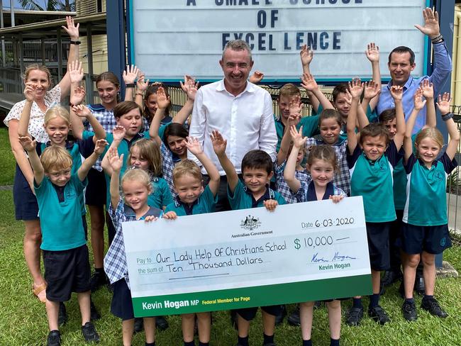 ANNOUNCEMENT: Our Lady Help of Christians Primary School have received funding to install new outdoor play and learning spaces for students. Photo: Kevin Hogan