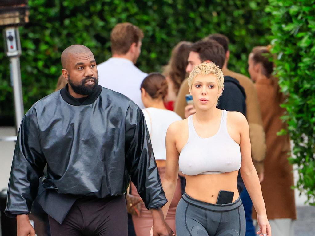 Kanye West and his Australian wife, Bianca Censori. Picture: Getty Images