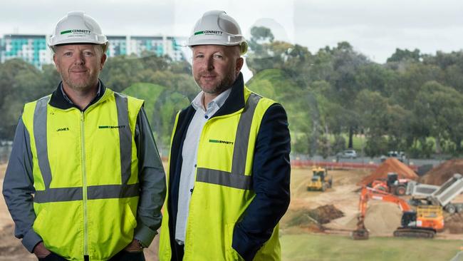 Kennett Builders executive director of corporate and strategy James Kennett (left) and managing director Scott Kennett (right).