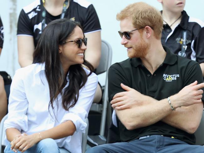 Prince Harry and Meghan Markle at the Invictus Games. Picture: Getty