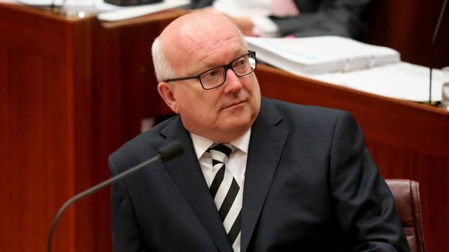 Attorney-General Senator George Brandis during Question Time in the Senate.