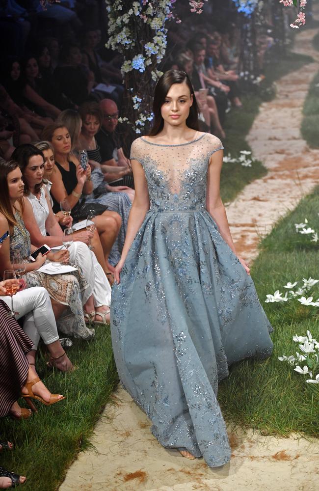 The Disney-inspired Paolo Sebastian show was the Adelaide Fashion Festival finale. Picture: Tom Huntley