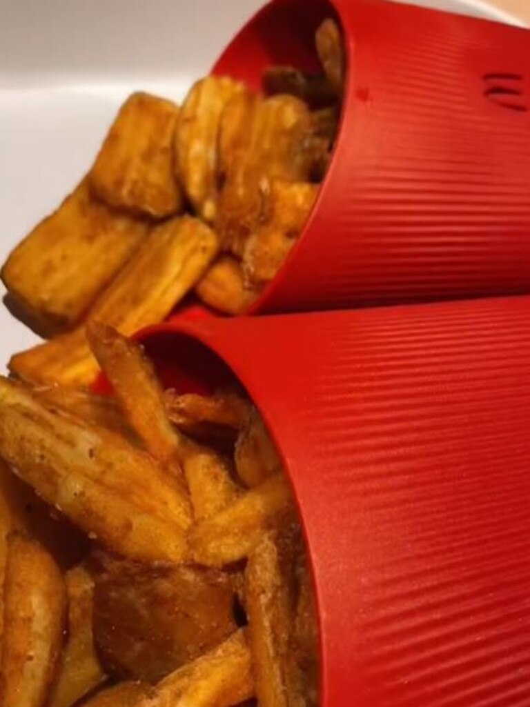 Wavy Fries were popularised in France. Picture: TikTok