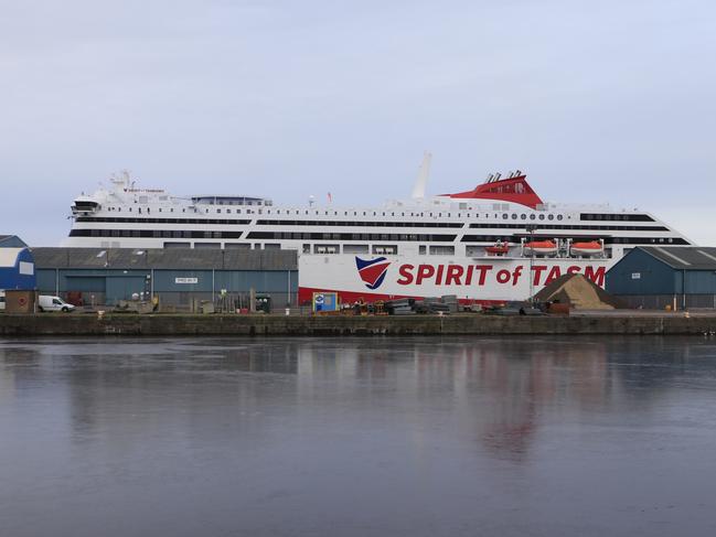 Spirit of Tasmania IV docked in Leith Scotland.  Picture: Tyson Scott