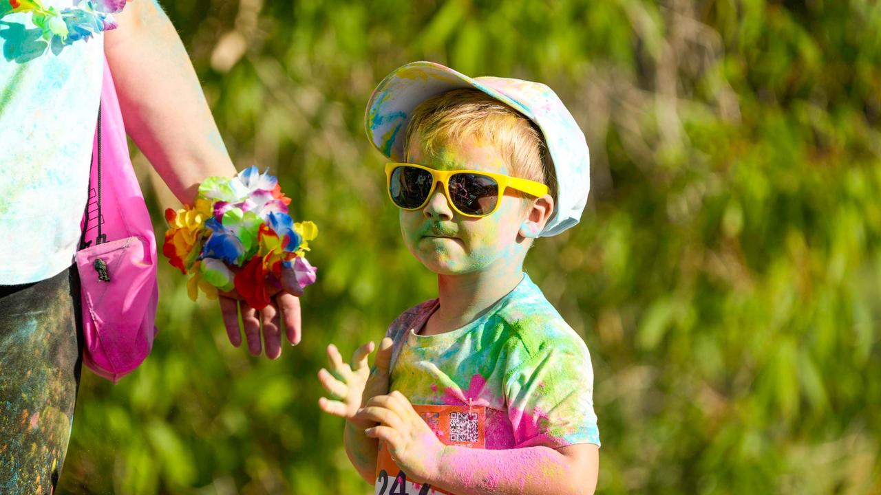 Photos from Cherryandjun Photography of the 2023 Gladstone Colour Me Capricorn fun run for the RACQ CapRescue.