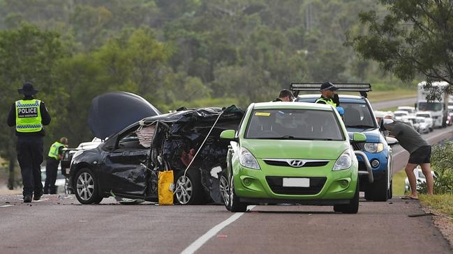 Multiple vehicle car accident on Tiger Brennan Drive, Darwin, resulting in a fatality.