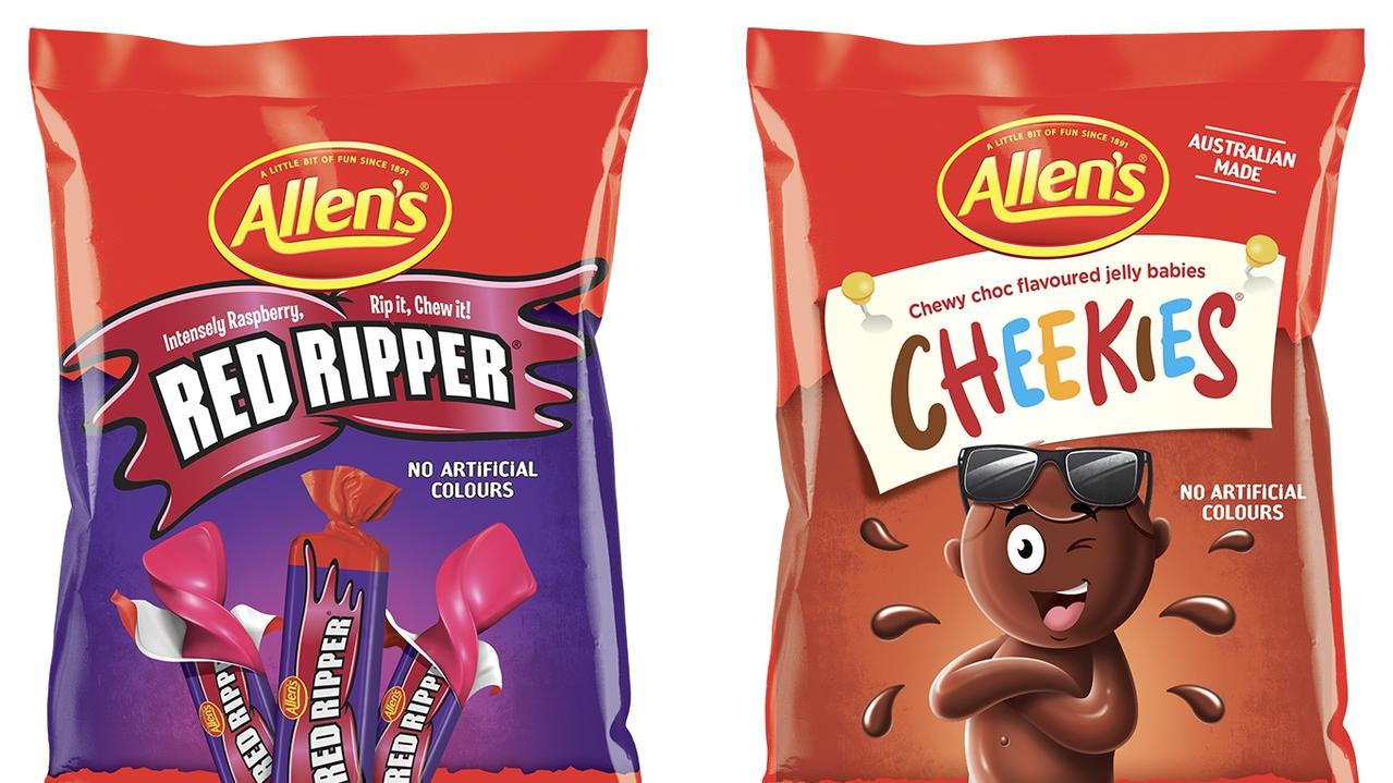 Nestle has announced the new names for two of its popular lolly products. Red Skins will be known as Red Ripper and Chicos will become Cheekies. Picture: Supplied via NCA NewsWire