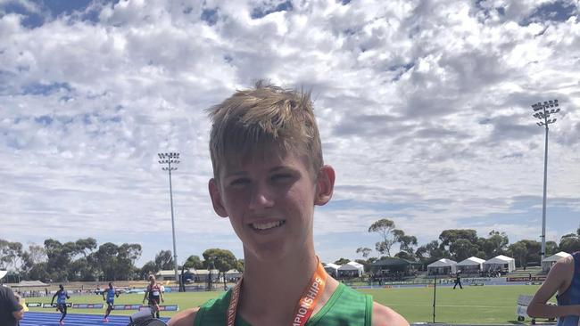 Toby Rule shaved over 30 seconds off his personal best time to come home with a silver medal in the men's under-16 3000m in Adelaide.