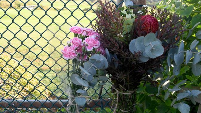 Floral tributes left for shark attack victim