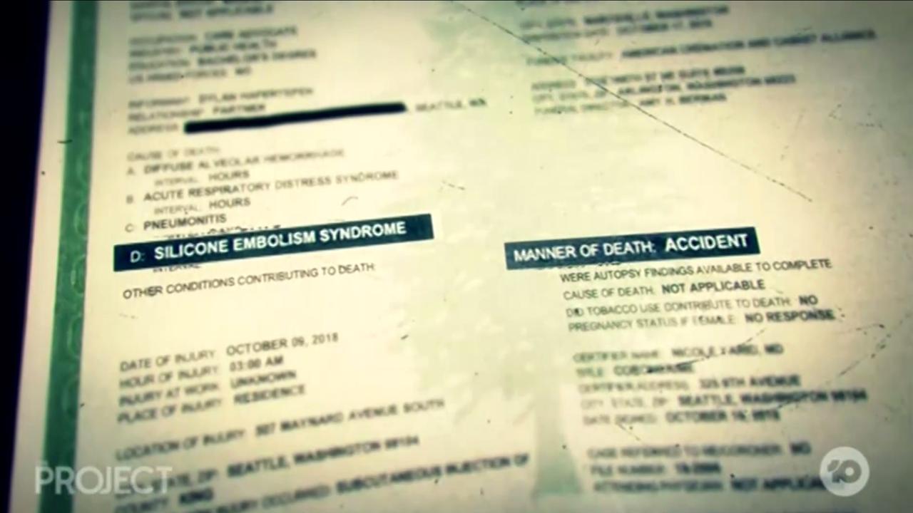 A screenshot from Channel 10's report on the story. Picture: Channel 10