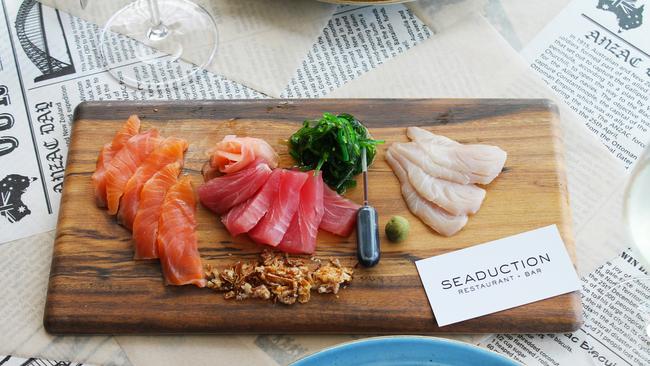 Fresh sashimi selection as part of the Seafood Table at Seaduction Restaurant and Bar, Peppers Surfers Paradise.