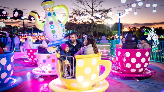 Christmas light show at the Adventure Park opening. Picture: Supplied