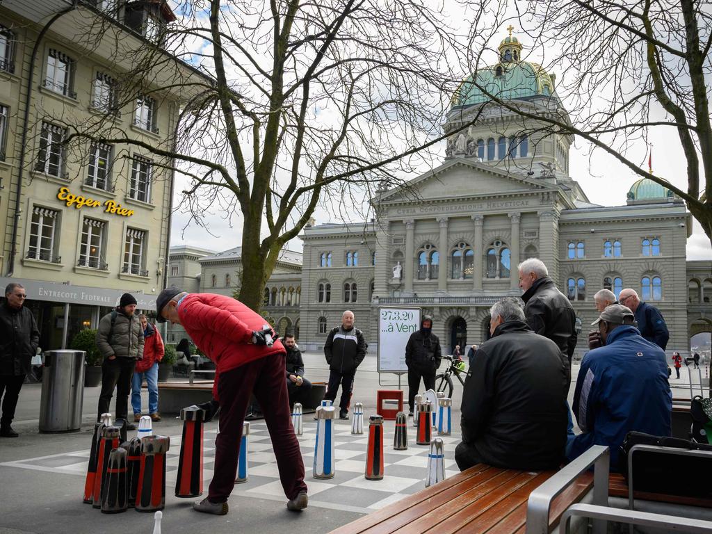 Streets are empty in many cities across Europe amid the virus spread, with bans on public gatherings being brought into place. Picture: Fabrice COFFRINI / AFP.