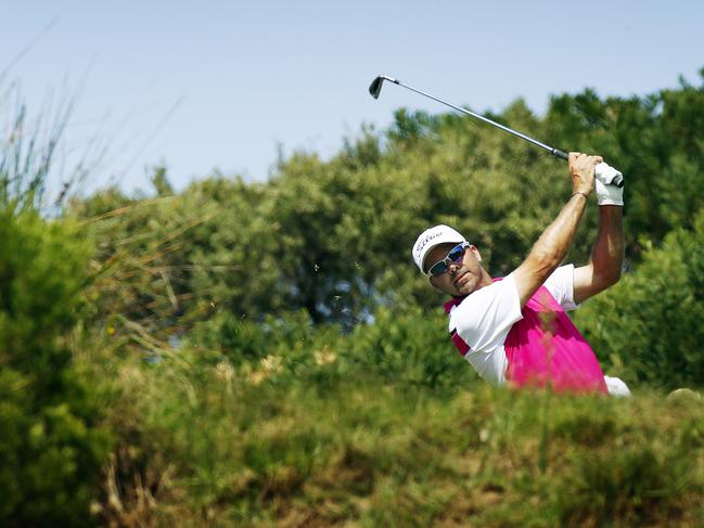 Andre Stolz in the rough at an early years Vic Open at 13th Beach Golf Links.