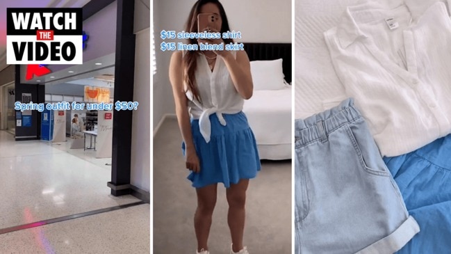 Mum shows off $50 Kmart spring outfits hack in TikTok video