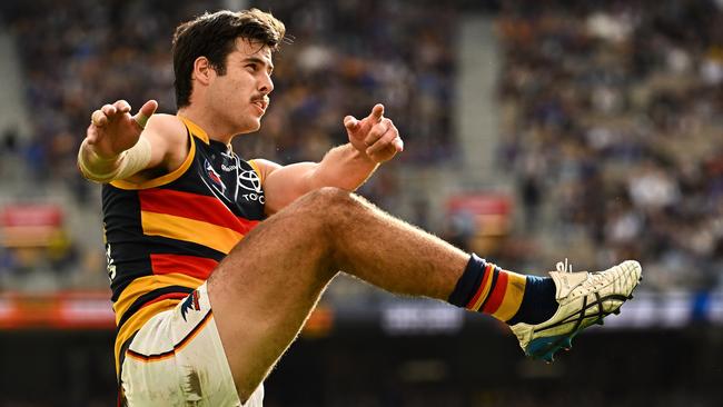 Darcy Fogarty had a big finish to season 2022 and an even bigger 2023 could play a big role in the Crows ambitions for next year. Picture: Getty Images