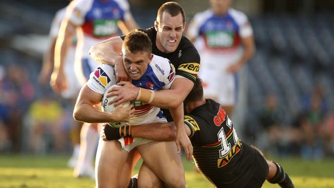 Chris Randell in action against the Penrith Panthers.