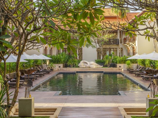 The pool at Anantara Angkor Resort, Cambodia.