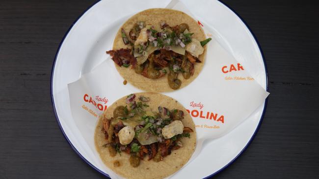 Lady Carolina’s spicy tacos. Picture. Andrew Tauber