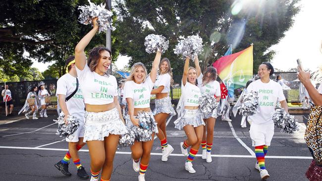 The NRL was represented at last year’s Mardi Gras. Picture: Sam Ruttyn