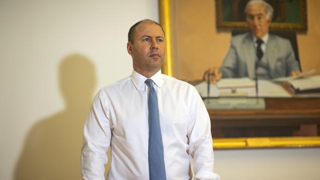 Treasurer Josh Frydenberg has formed a formidable partnership with the Prime Minister and the economy is performing in the way they want it to. Picture: Gary Ramage