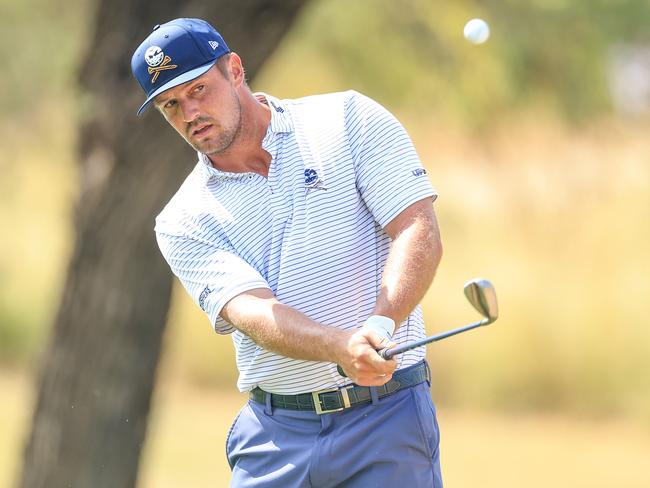 Bryson DeChambeau has nailed an almost impossible hole-in-one. Picture: David Cannon/Getty Images