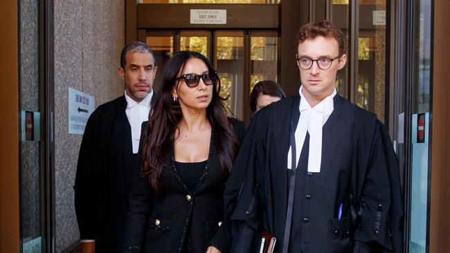 Antoinette Lattouf leaves the Federal Court in Sydney. Picture: NewsWire / Nikki Short
