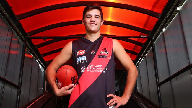 DRAFT - West Adelaide Draft prospect Riley Bonner at Richmond Oval. Photo Sarah Reed.