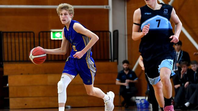 GPS First V basketball game between Churchie and Brisbane Boys Grammar. Saturday September 3, 2022. Picture, John Gass