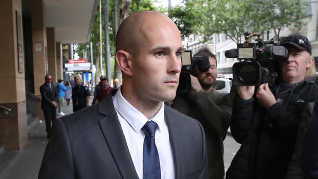 Thomas Sewell was found guilty of a brutal assault on a Channel 9 security guard. Picture: NCA NewsWire / David Crosling