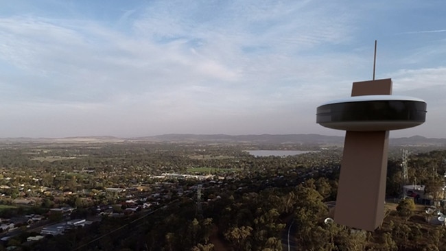 Willans Hill might one day be home to a three-level building aiming to become Wagga’s “jewel crown”. Picture: Supplied