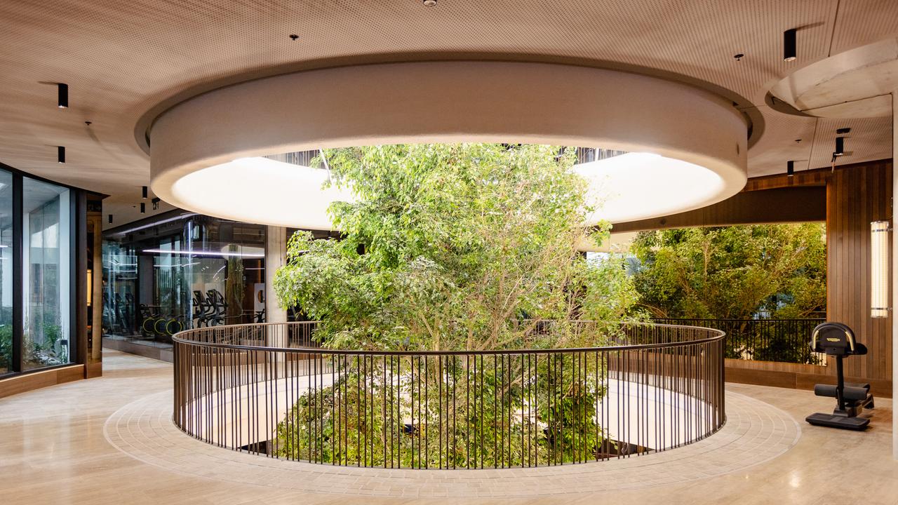 An amazing light well in the new building.