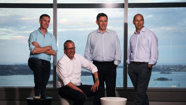 Barrenjoey’s founding partners (L-R) Chris Williams, John Cincotta, Brian Benari and Guy Fowler.