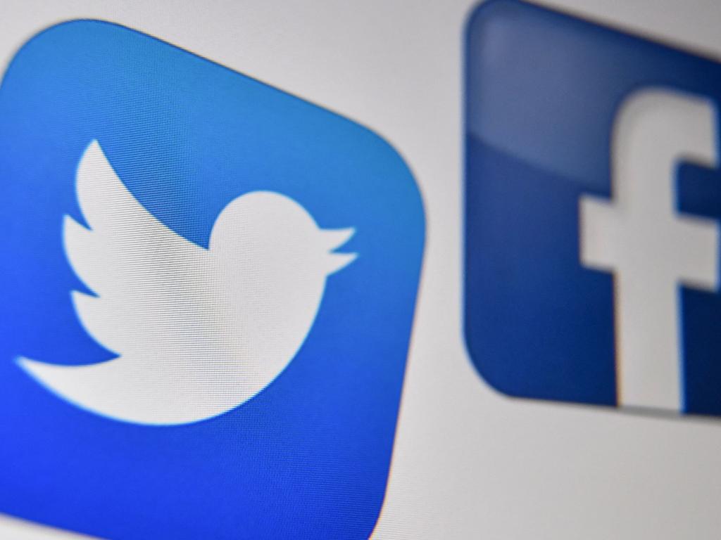 A recommendation from the report suggests requiring identification to get a social media account on websites like Facebook or Twitter. Picture: Denis Charlet / AFP