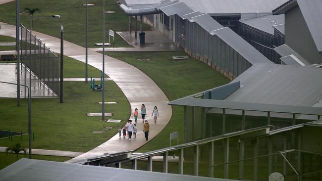 Wuhan evacuees settle into the North West Point detention centre. Picture: Colin Murty