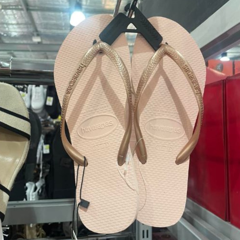One shopper was surprised to spot Havaianas for just $10. Picture: Facebook/Kmart Inspired Homes.