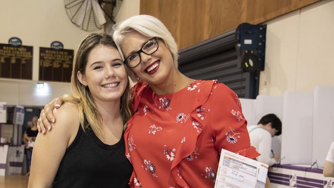 Leichhardt Labor candidate Elida Faith votes with her 18-year-old daughter Tiana, who was voting for the first time in 2019. Picture: Brian Cassey