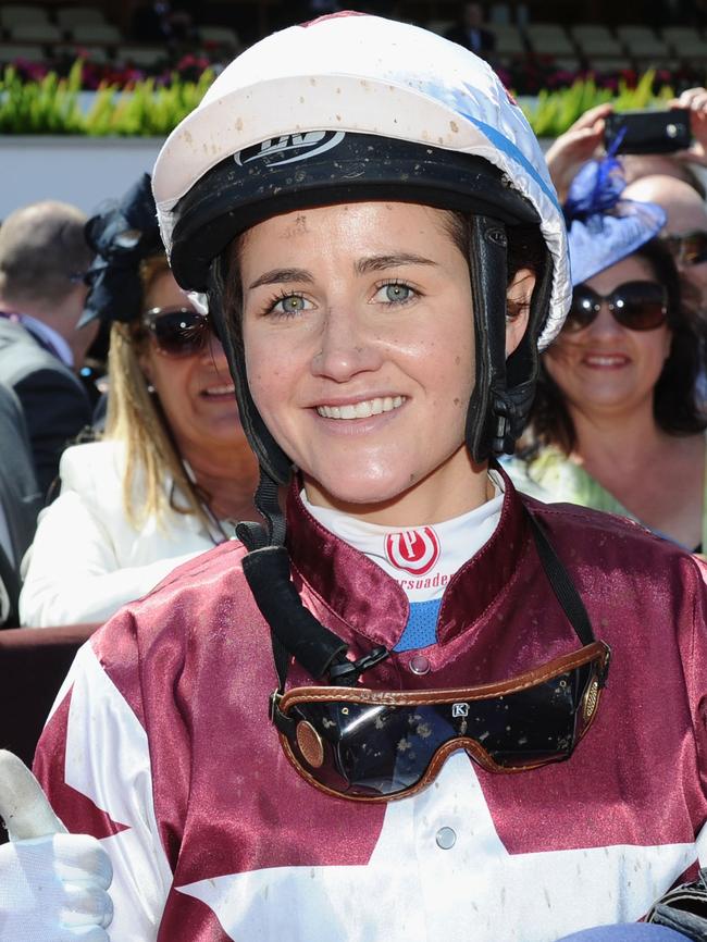 Melbourne Cup winning jockey Michelle Payne. Picture: Vince Caligiuri/Getty Images