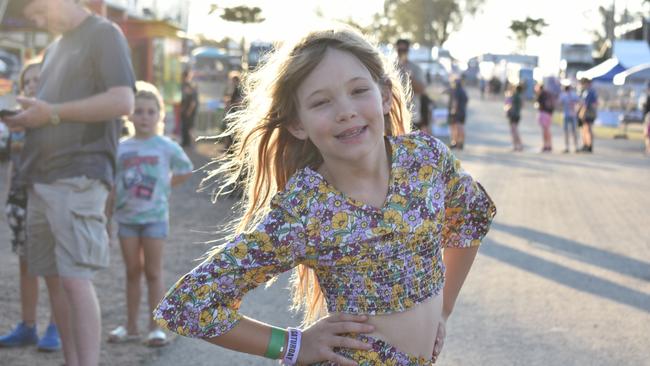 Little star Evie Parkinson strikes a pose at the Gatton Showgrounds on Saturday, September 30 for the 2023.